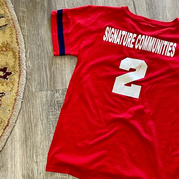 Vintage 1990s Cleveland Indians Chief Wahoo Print Red Amateur Baseball T-Shirt - Picture 11 of 15